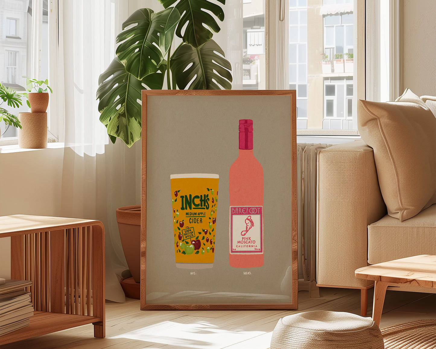 Inch's & Pink Moscato Print