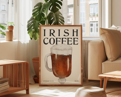 Irish Coffee Cocktail Print