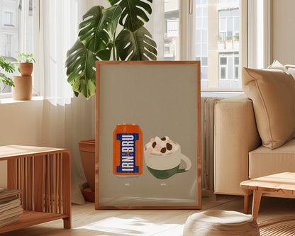 Irn Bru & Hot Chocolate Print