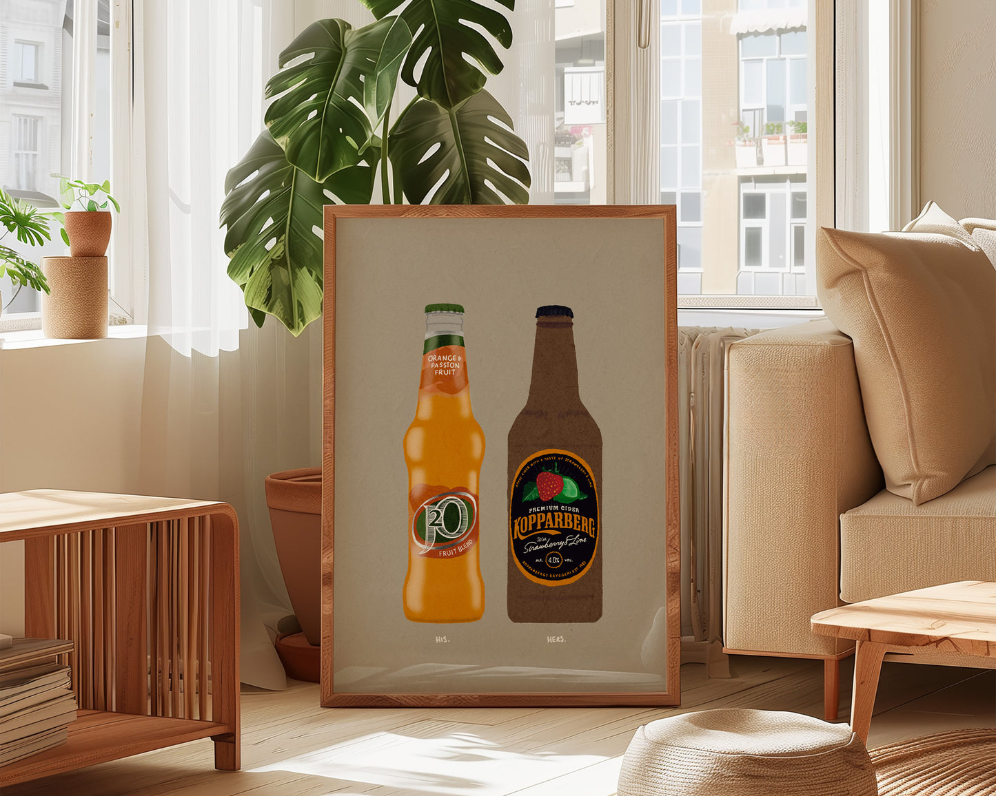 J20 Orange & Strawberry Lime Kopparberg Print