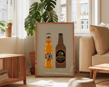 J20 Orange & Strawberry Lime Kopparberg Print