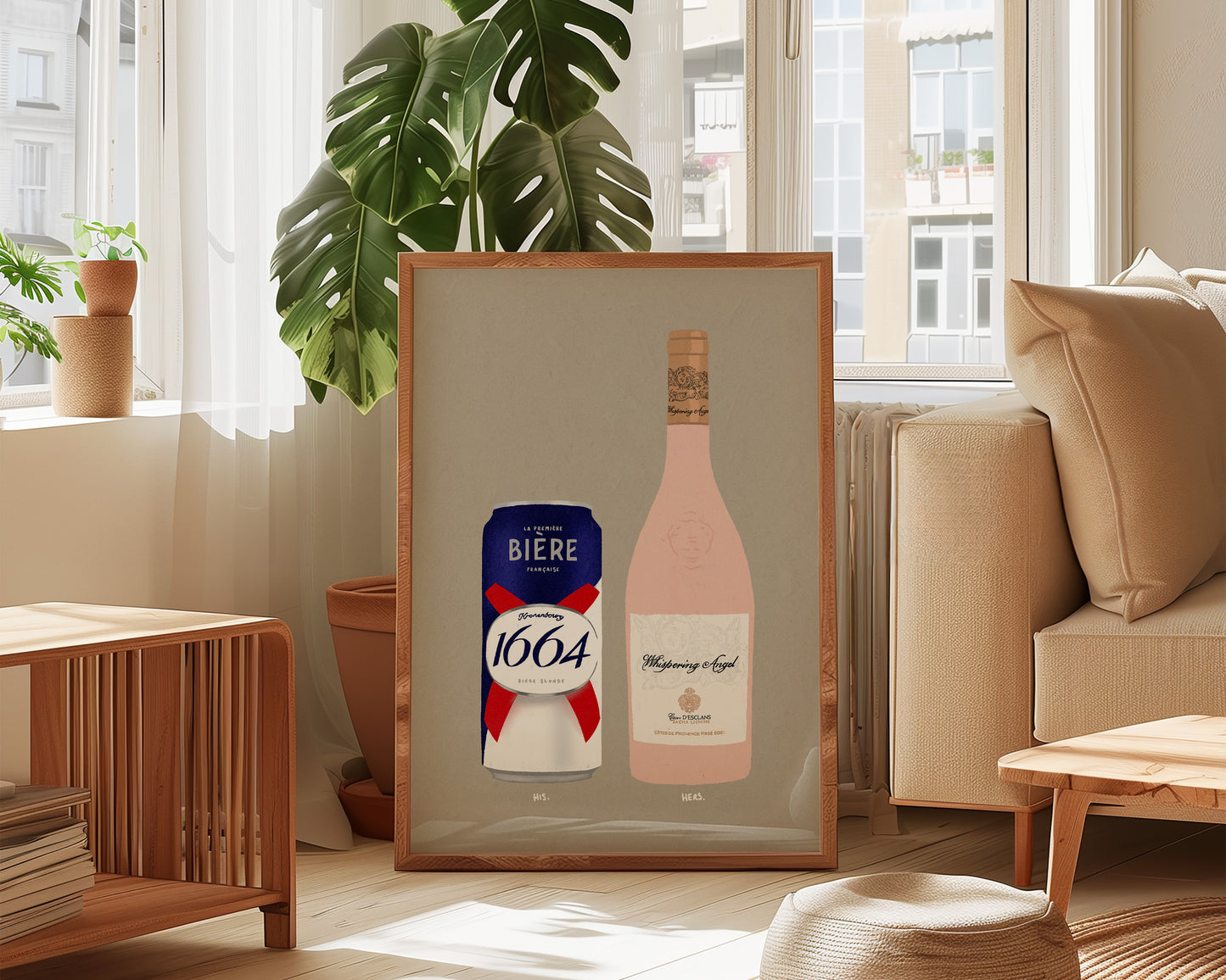Kronenbourg Can & Whispering Angel Print