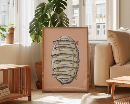 Pink Mackerel Print