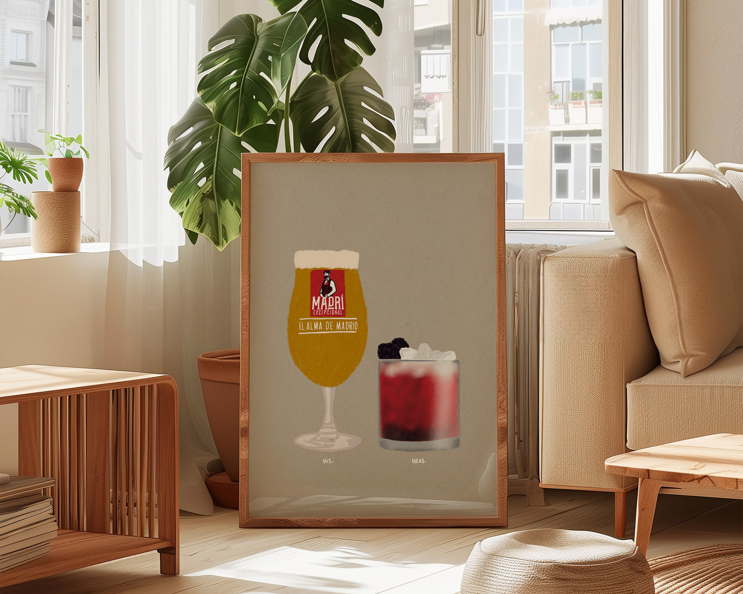 Madri & Bramble Cocktail Print