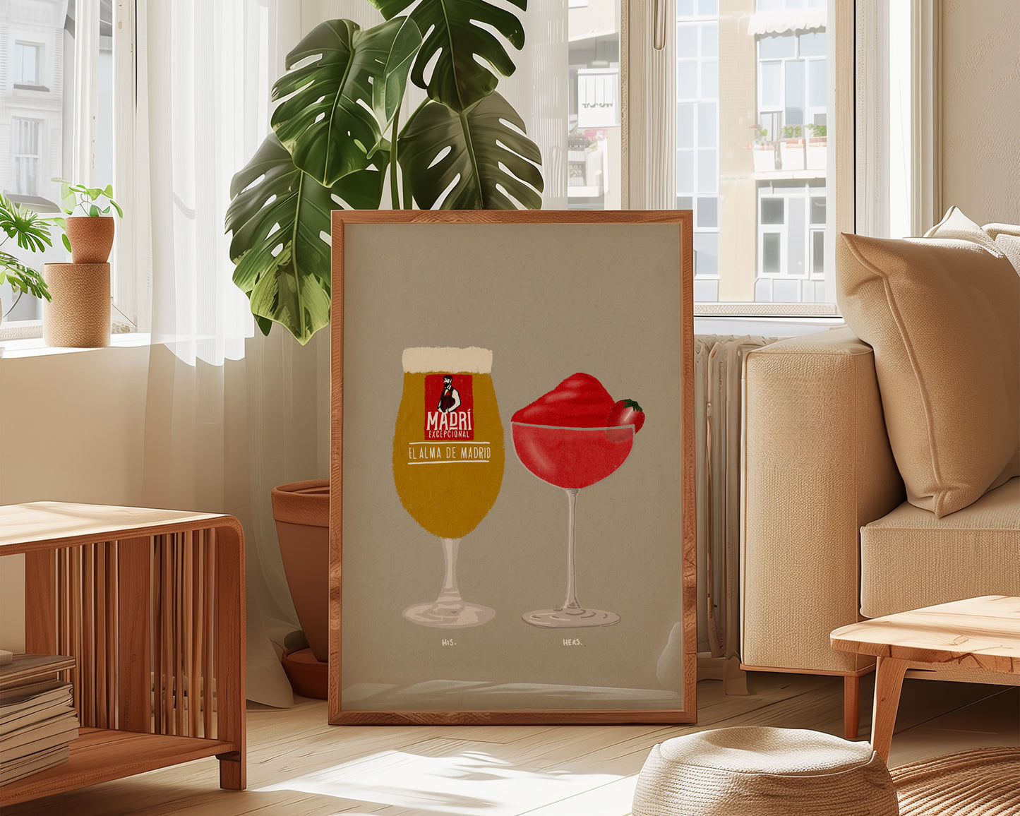 Madri & Frozen Strawberry Daiquiri Print