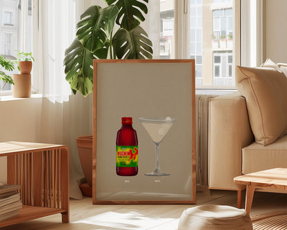 Magnum & Lychee Martini Print