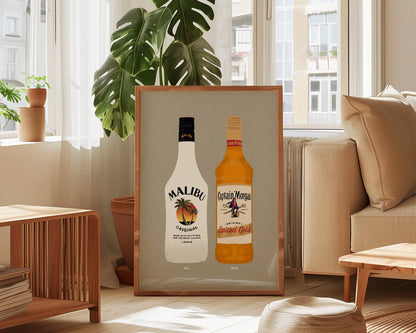Malibu & Spiced Rum Print