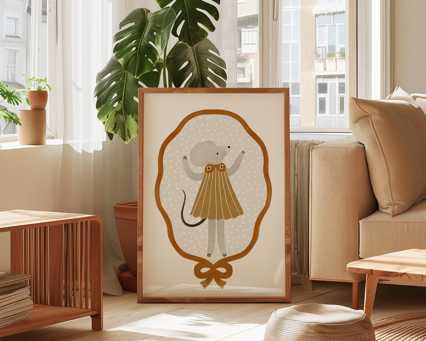 Mouse In Dress Print
