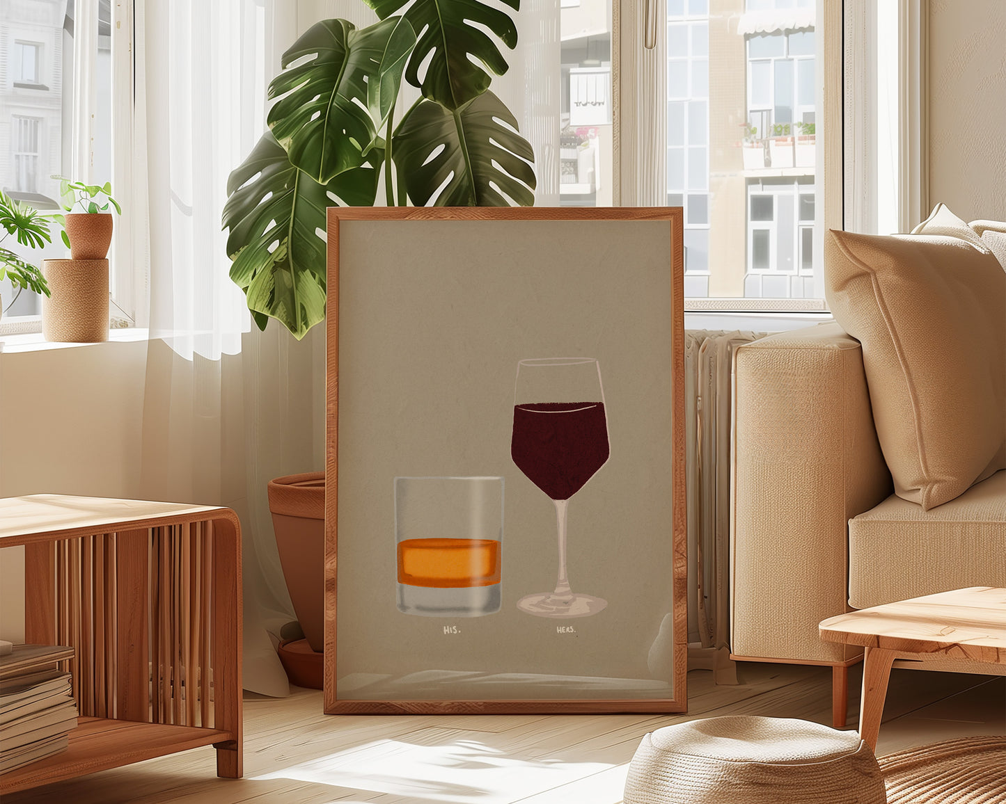 Whisky & Red Wine Print