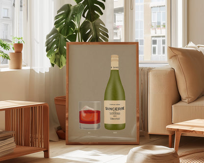 Negroni & Sancerre Print
