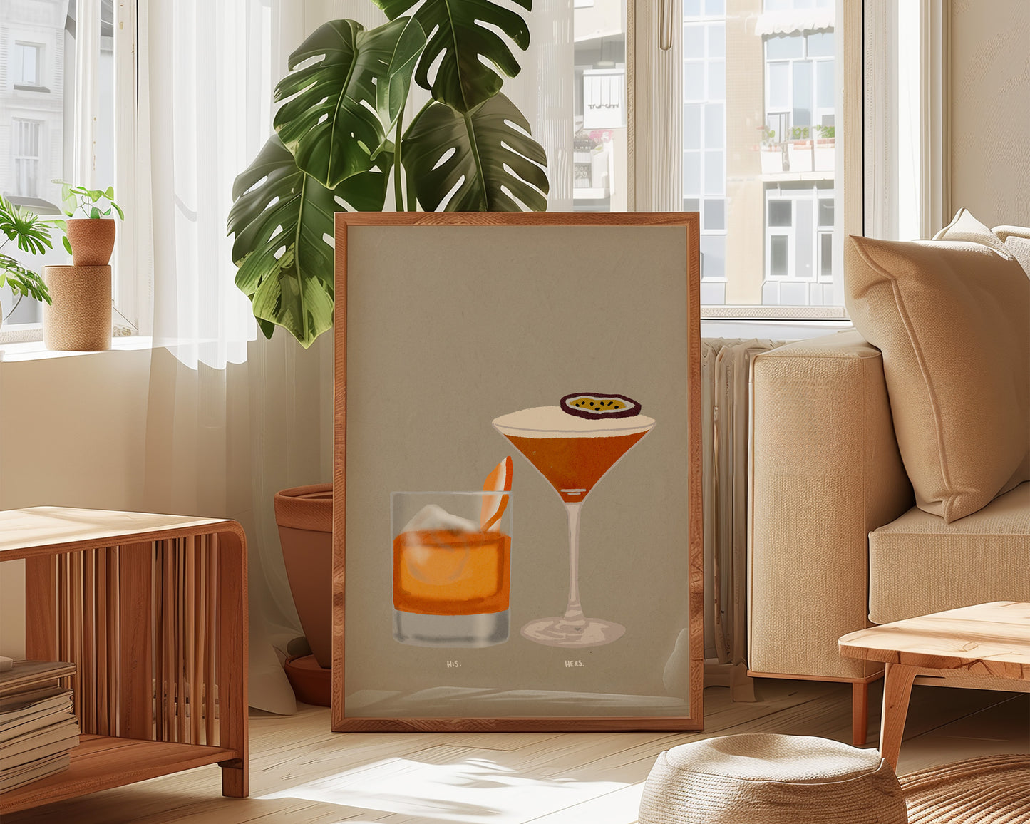 Old Fashioned & Pornstar Martini Print