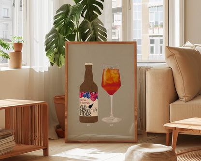 Old Mout Berries & Cherries & Aperol Spritz Print