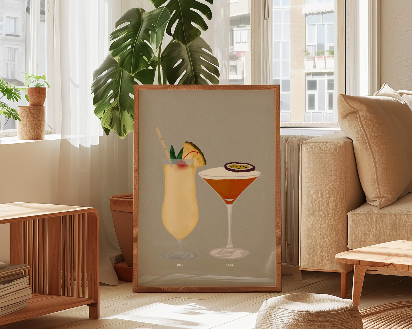 Pina Colada & Pornstar Martini Print
