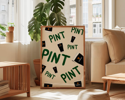 Pints Of Guinness Print