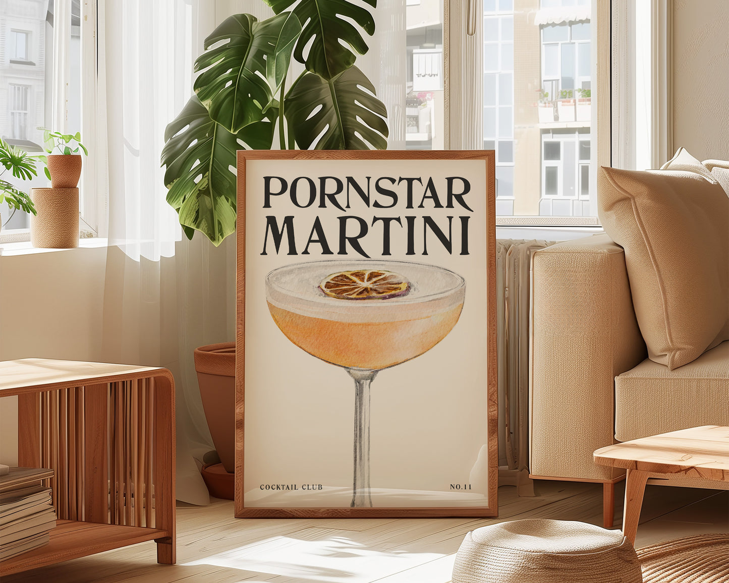 Pornstar Martini Cocktail Print