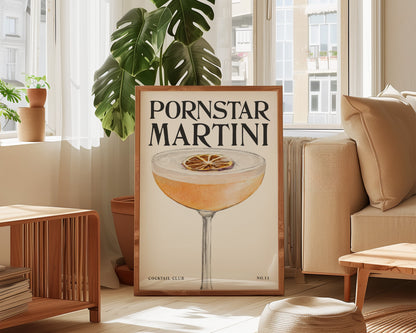 Pornstar Martini Cocktail Print