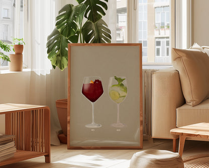 Sangria & Hugo Spritz Print