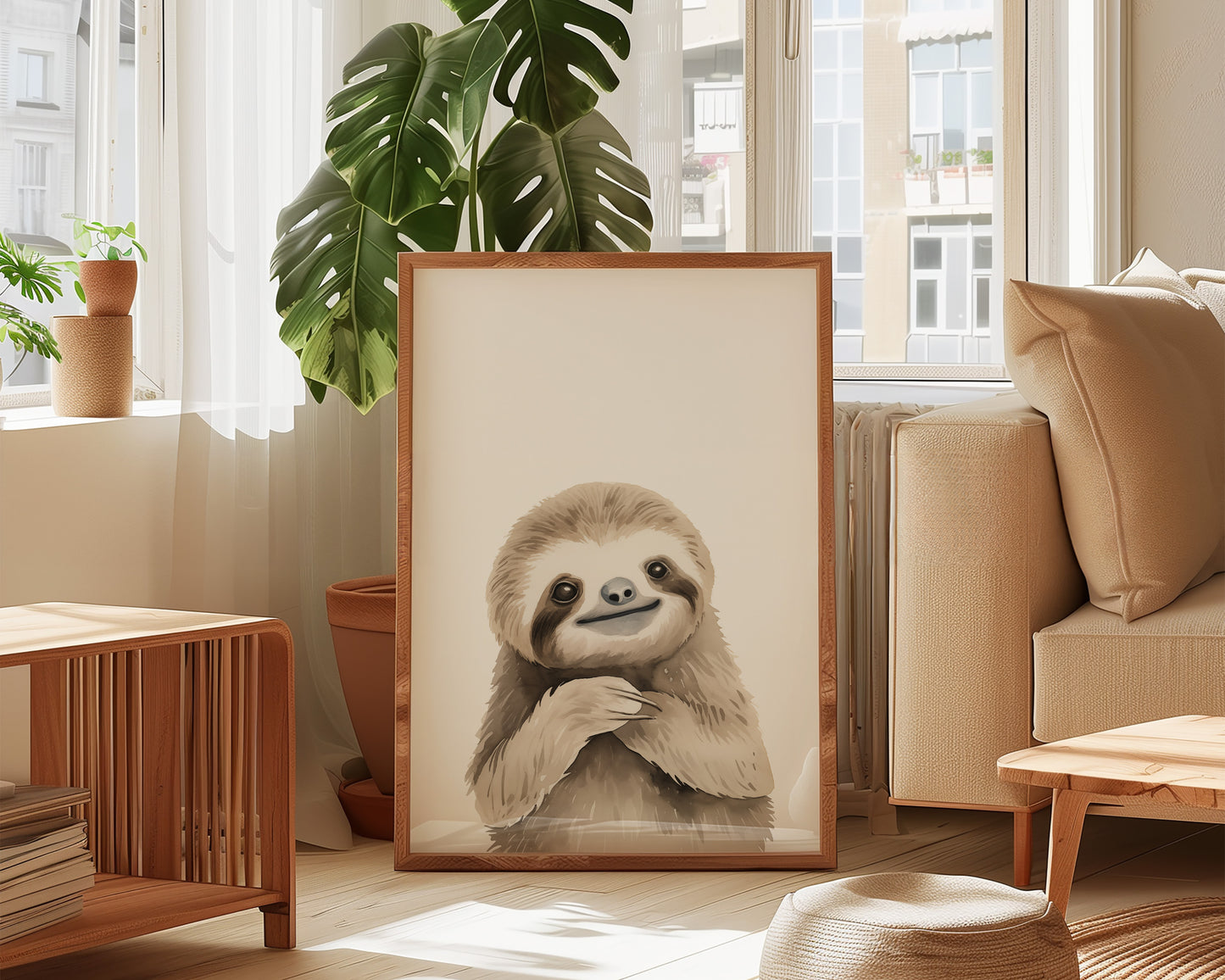 Sleepy Sloth Print