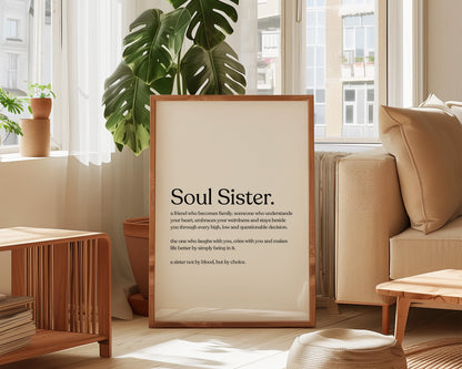 Soul Sister Definition Print