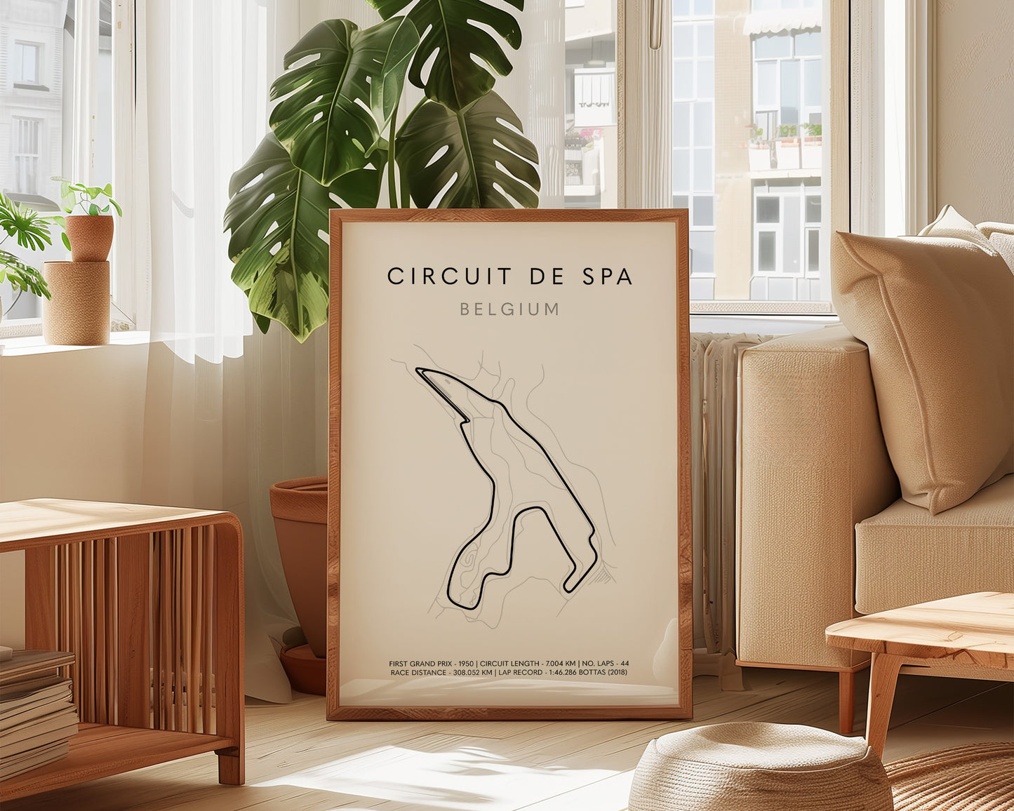 F1 Belgium Spa Track Print