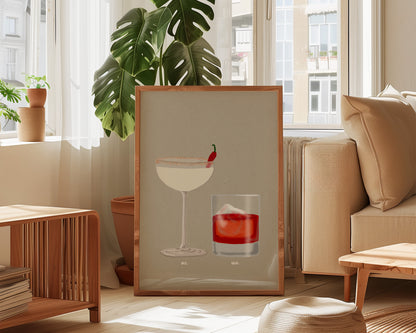 Spicy Marg & Negroni Print
