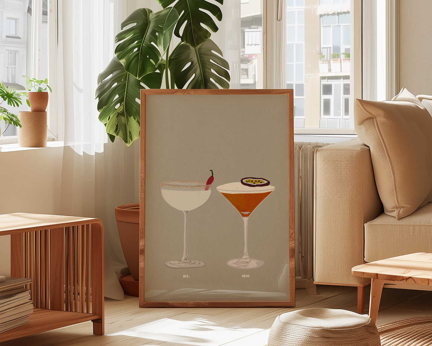 Spicy Marg & Pornstar Martini Print