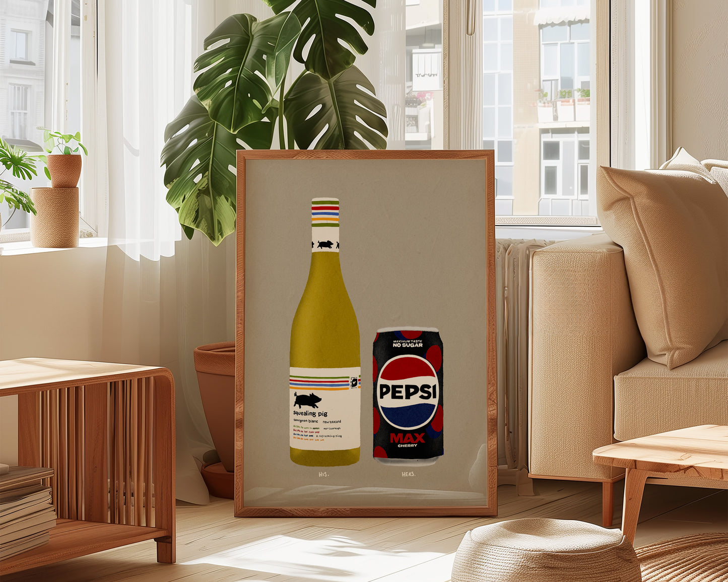 Squealing Pig & Pepsi Max Cherry Print