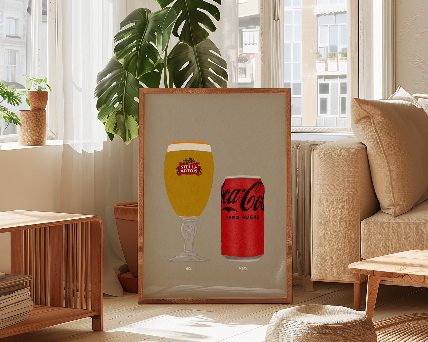Stella & Coke Zero Print