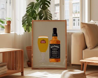 Stella & Jack Daniel's Print