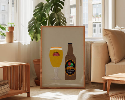 Stella & Strawberry Lime Kopparberg Print