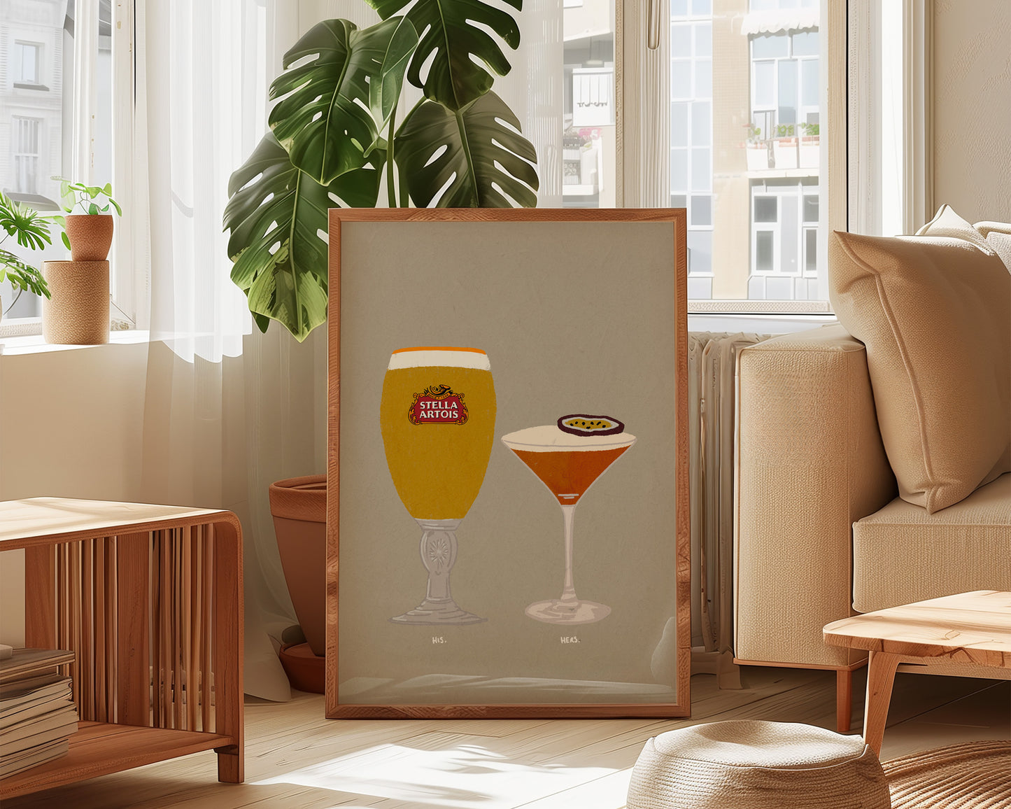 Stella Artois & Pornstar Martini Print