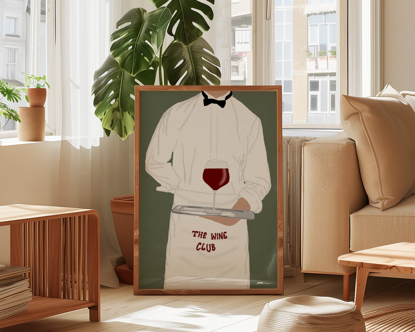 Wine Club Waiter Print