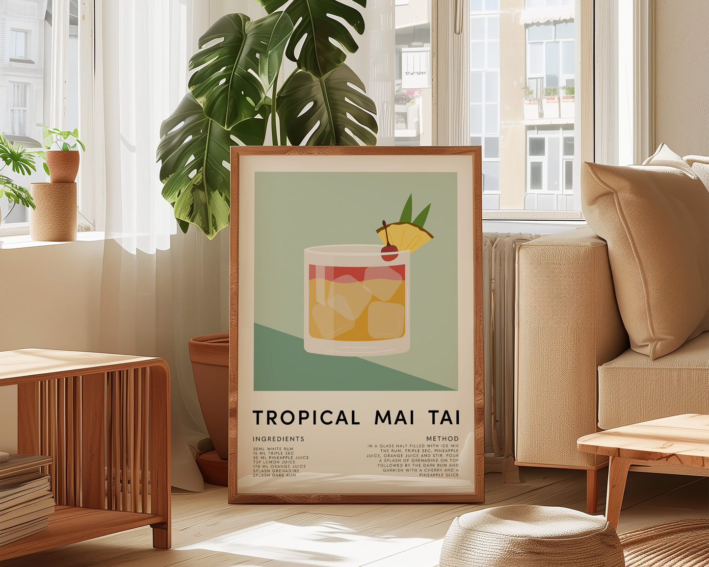 Tropical Mai Tai Print