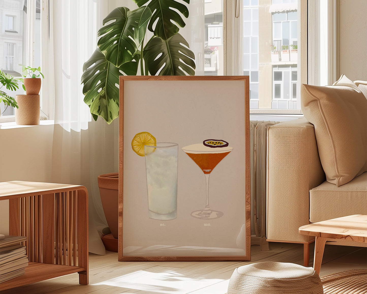 Vodka Lemonade & Pornstar Martini Print