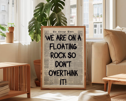 Floating Rock Print