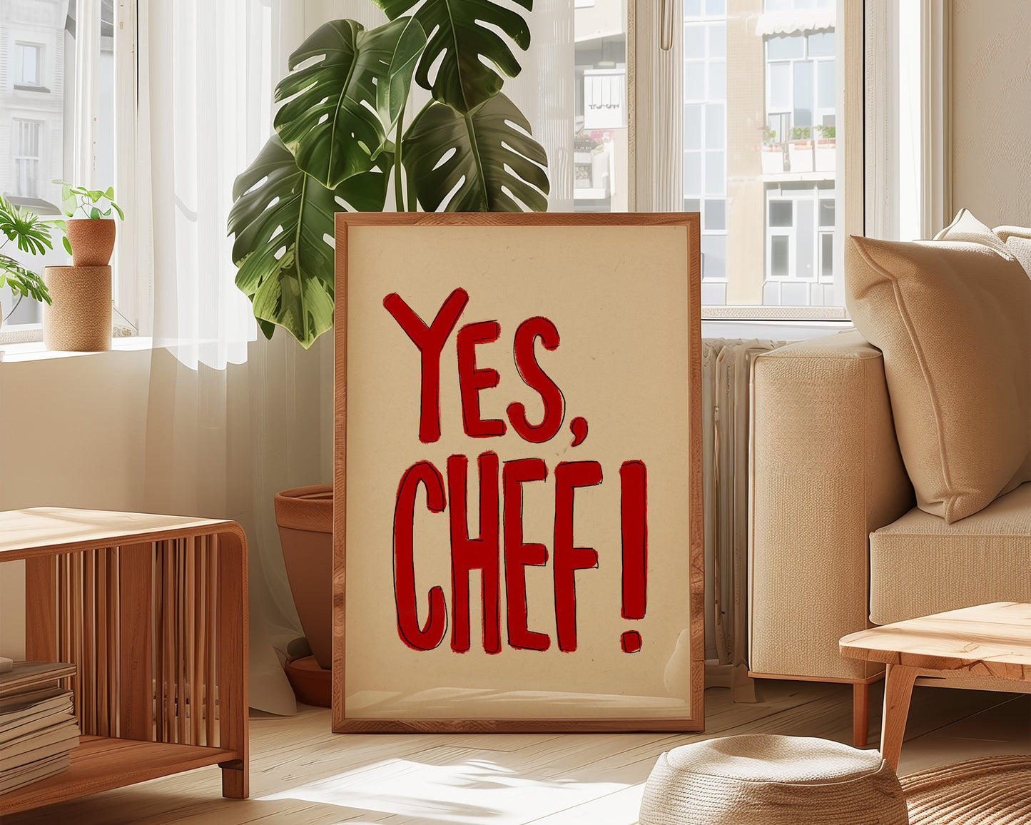 Yes Chef Red Print