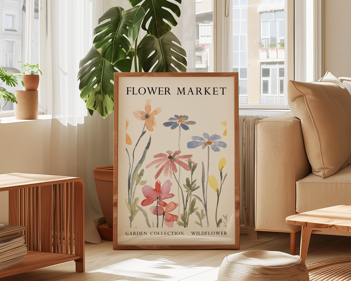 Flower Market Wildflowers Print