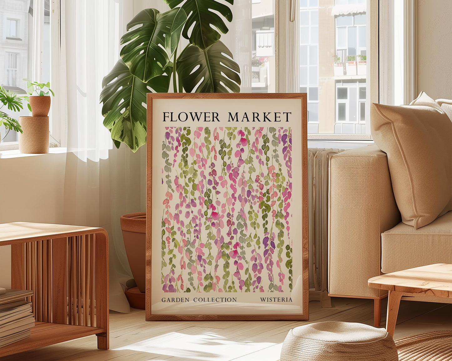Flower Market Wisteria Print