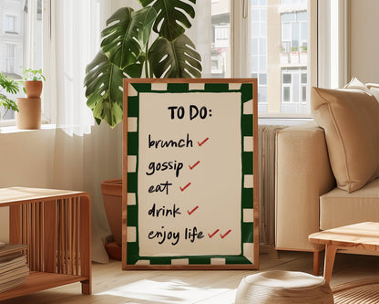 To Do List Wall Art Print