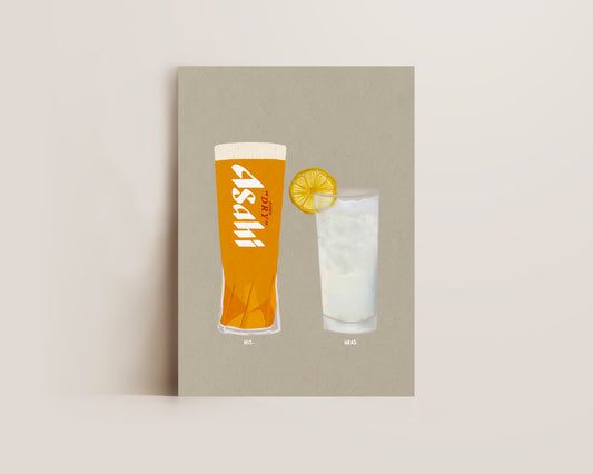 Asahi & Vodka Lemonade Print