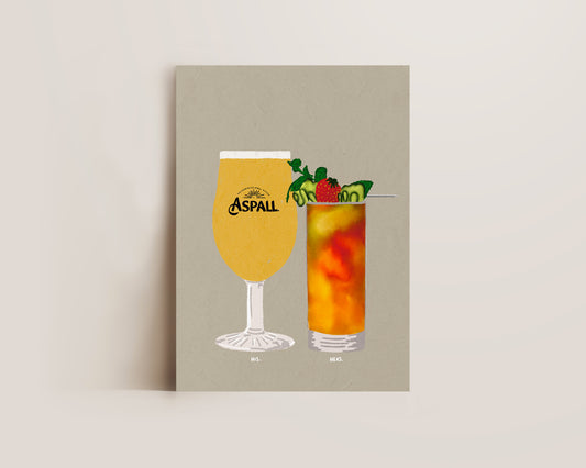 Aspall & Pimms Print