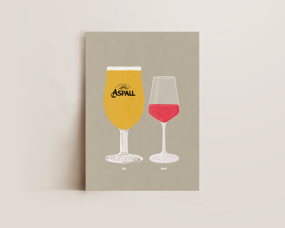 Aspall & Rose Print