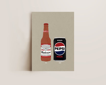 Budweiser & Pepsi Max Print