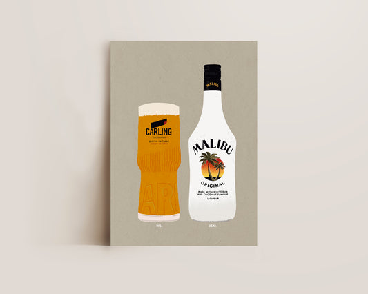 Carling & Malibu Print