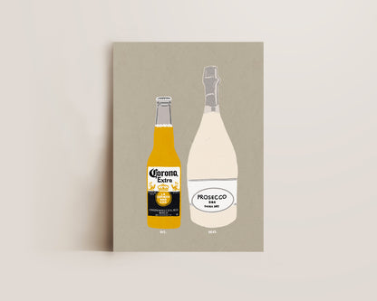 Corona & Prosecco Print