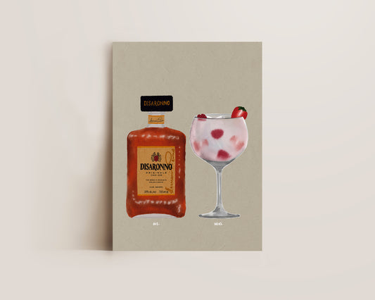 Disaronno & Pink Gin Print