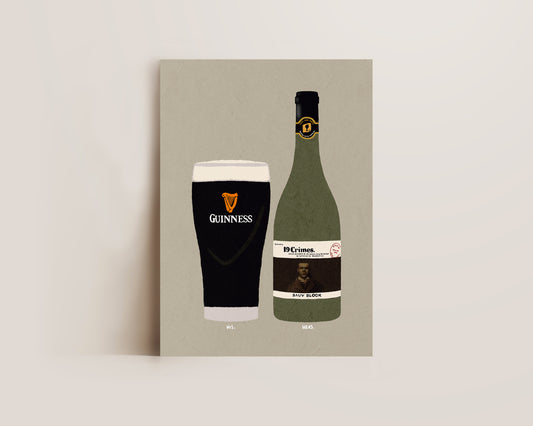 Guinness & 19 Crimes Print
