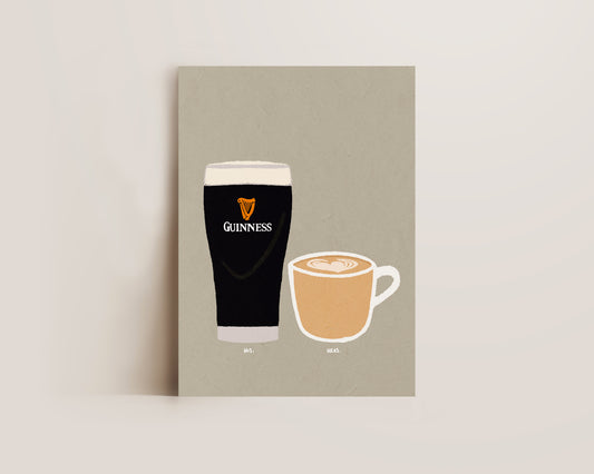 Guinness & Coffee Print
