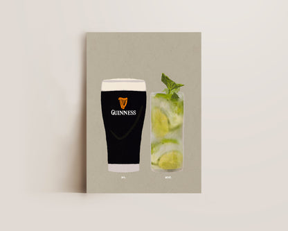 Guinness & Mojito Print