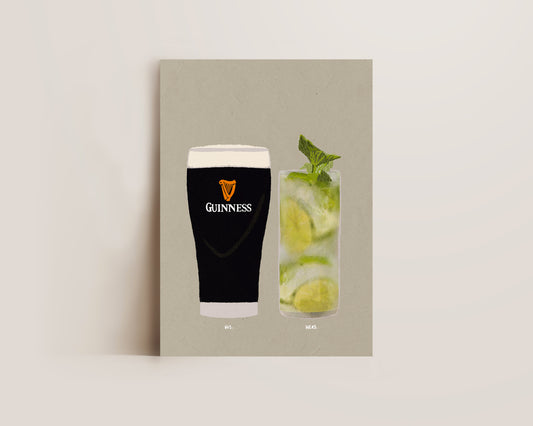 Guinness & Mojito Print
